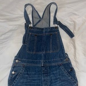 Size 25 free people straight legged over alls.